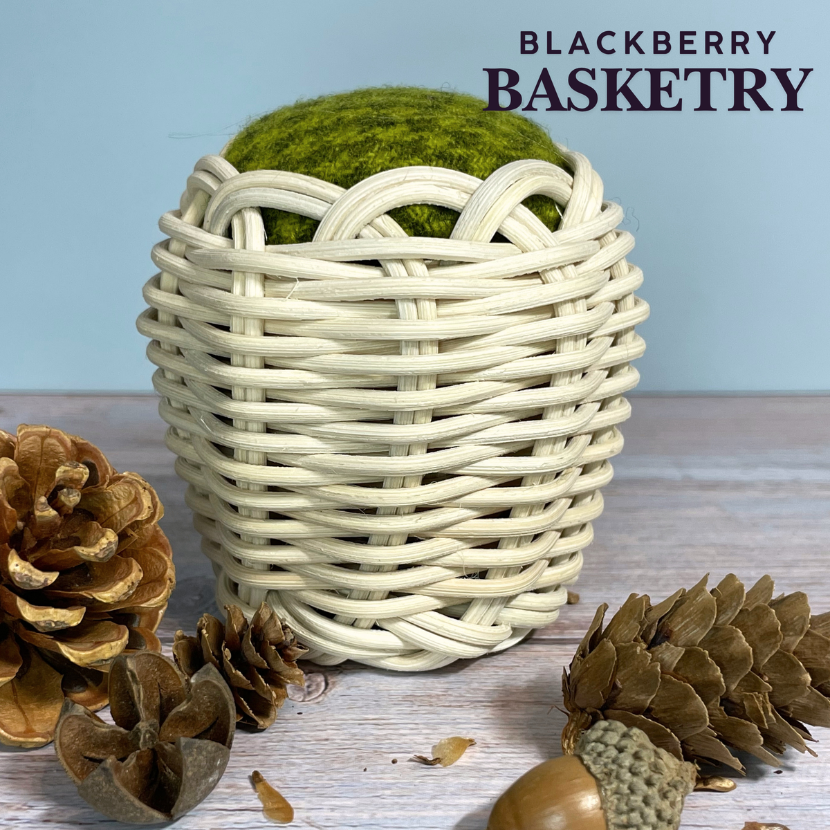Cherokee Double-Wall Miniature Basket Pincushion - Unique Sewing Gift | Native American Art by BlackberryBasketry