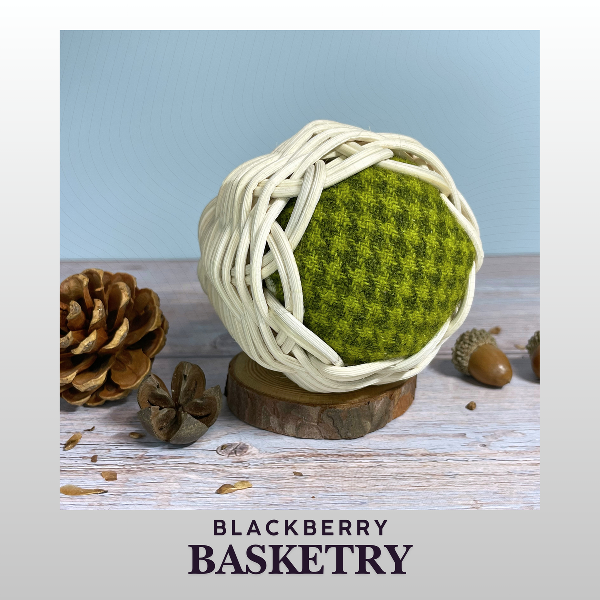 Cherokee Double-Wall Miniature Basket Pincushion - Unique Sewing Gift | Native American Art by BlackberryBasketry