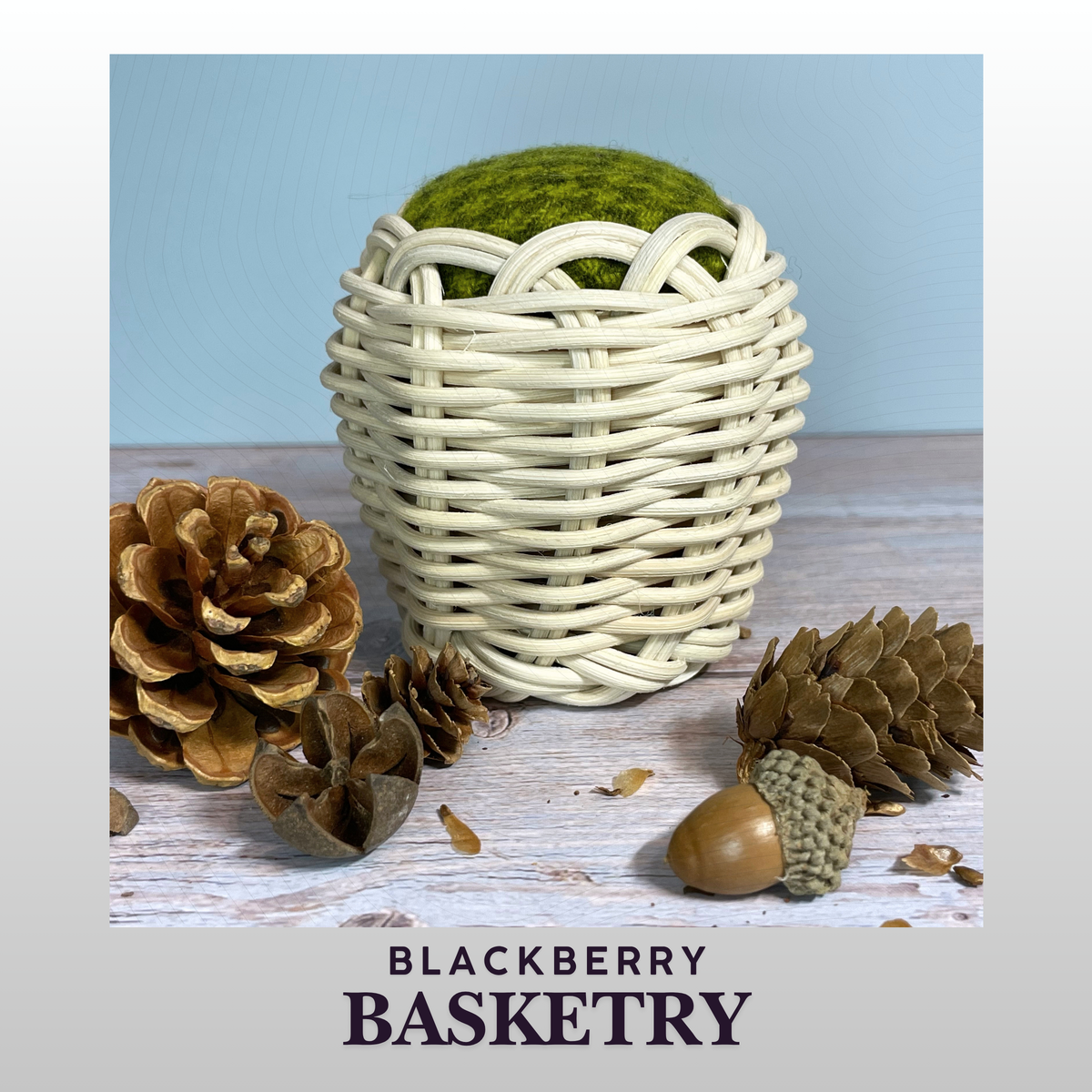 Cherokee Double-Wall Miniature Basket Pincushion - Unique Sewing Gift | Native American Art by BlackberryBasketry