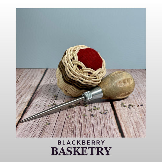 Cherokee Double-Wall Miniature Basket Pincushion - Unique Sewing Gift | Native American Art by BlackberryBasketry